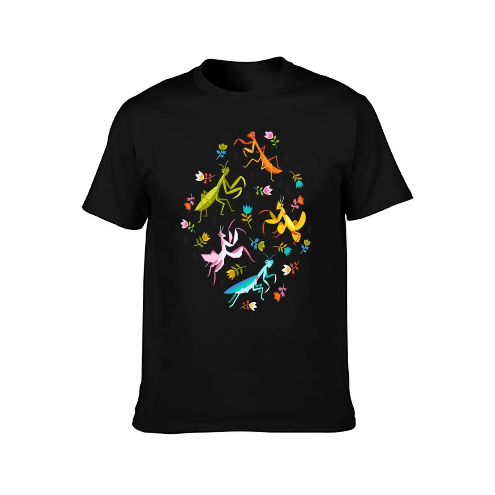 An Unordinary Array of Praying Mantises - Kelly Green T-Shirt cotton tshirt 100% T-Shirt