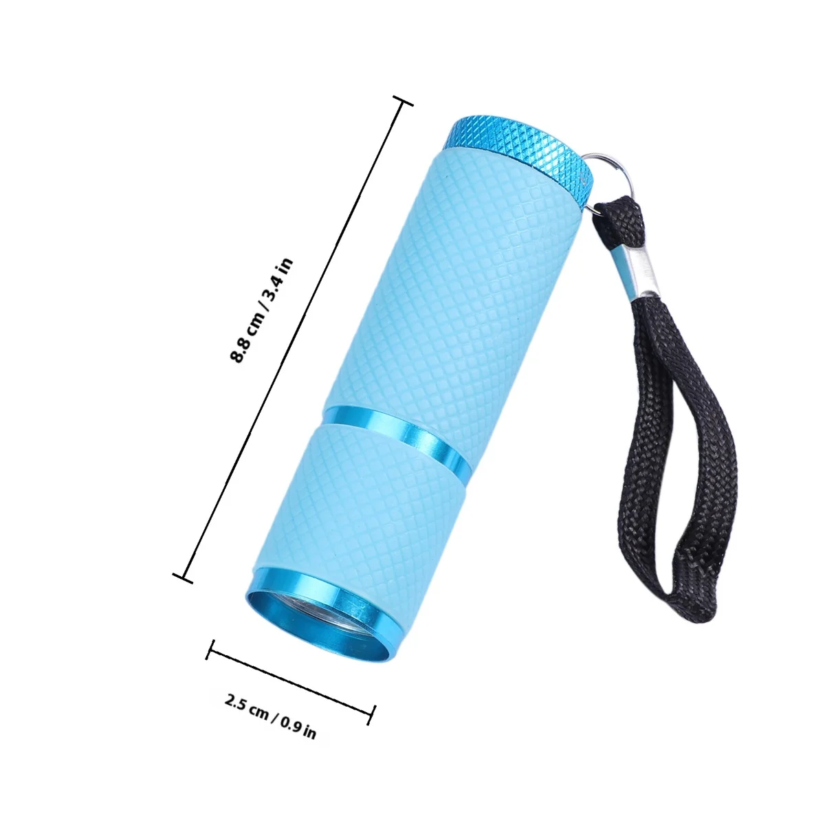 Uv Flashlight Torch 9 LED Aluminum Alloy Handheld Waterproof Anti-Slip for Night Activities Camping Hiking Money Authentication