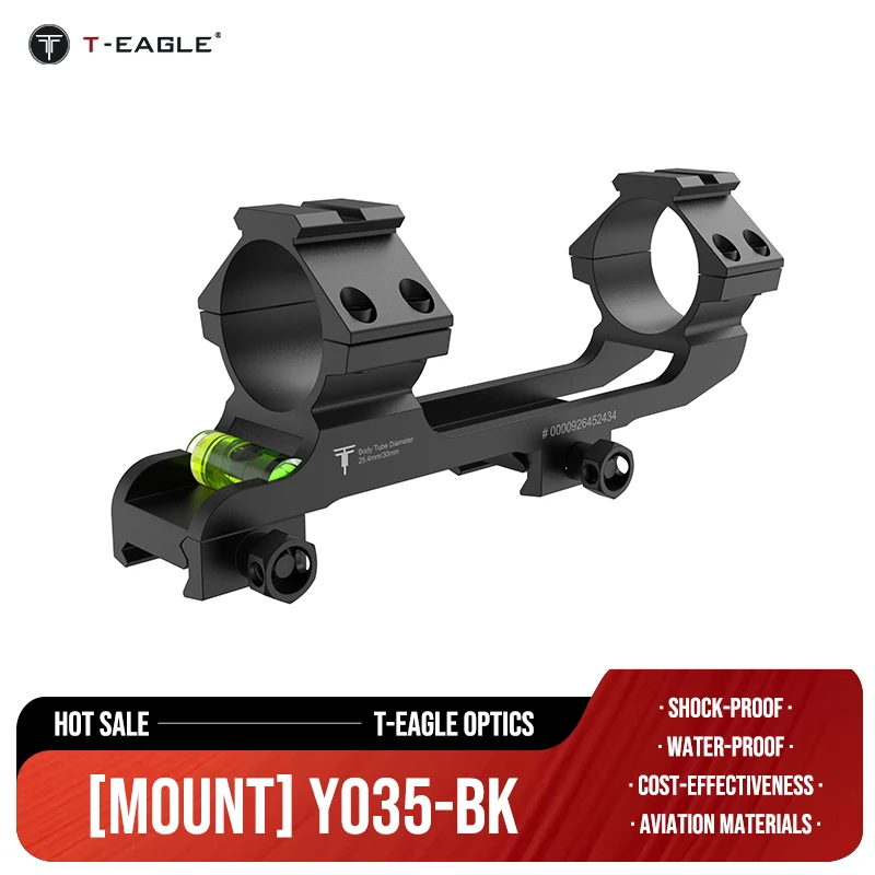 TEAGLE-Sand Mount Ring with Level Instrument, Riflescope Dovetail Rail High Profile, Low Profile for Hunting, 25.4mm, 30mm, Y035