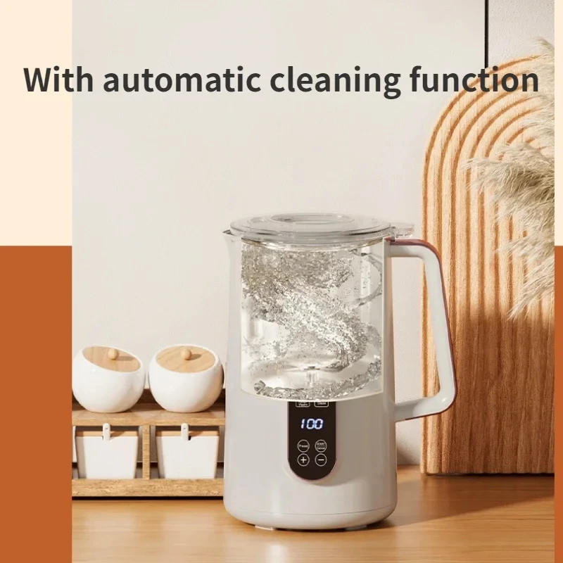 New Household Low-Noise 1.2L Soymilk Machine Intelligent Thermal Insulation Wall breaking Machine Automatic Cleaning Function