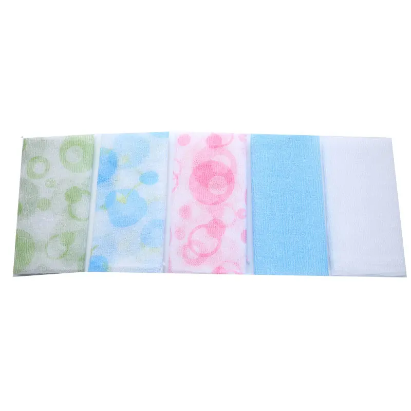 (Ce14)Nylon Wash Cloth Towel Beauty Body Skin Exfoliating Shower Bathroom Washing