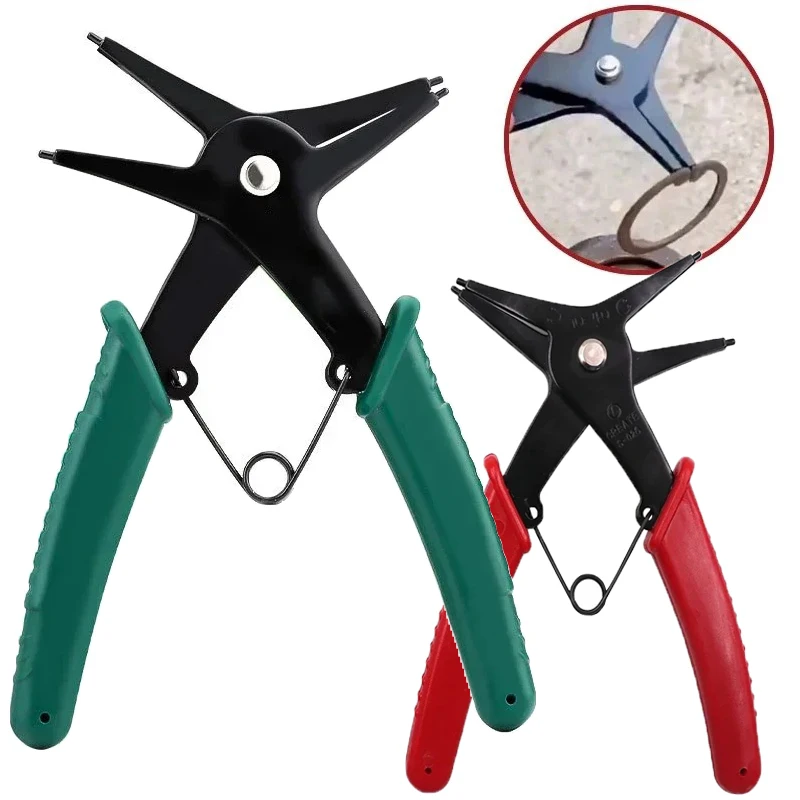 

1pc Circlip Pliers 2 in 1 Internal and External Dual Purpose Pliers External Spring Pliers Large Retaining Ring Removal Tool