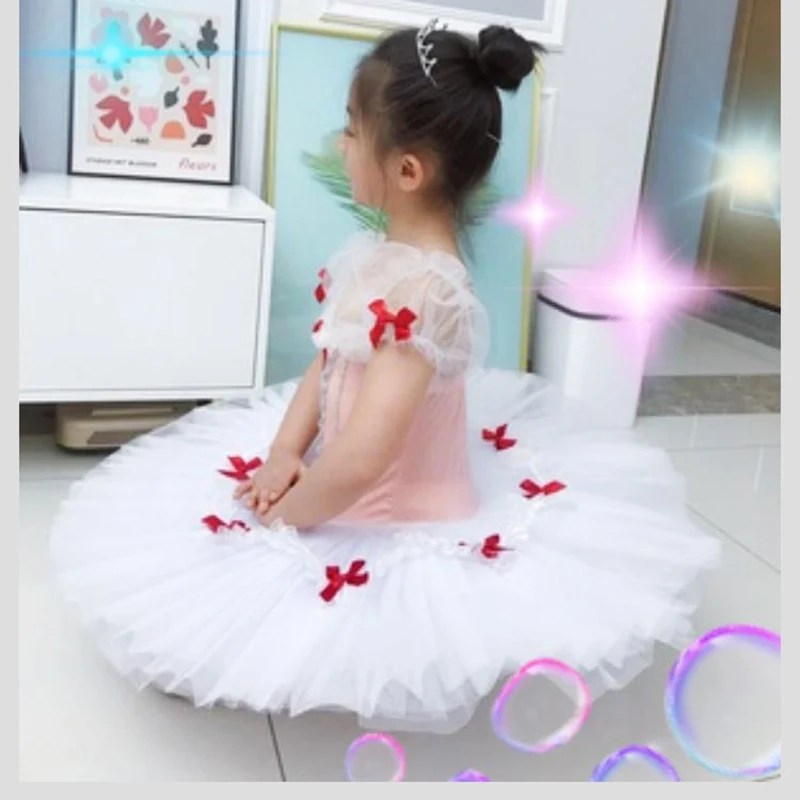 Tutú de Ballet profesional elegante para adultos y niños, vestido de bailarina, ropa de escenario de cisne, disfraz de baile de Halloween para mujeres