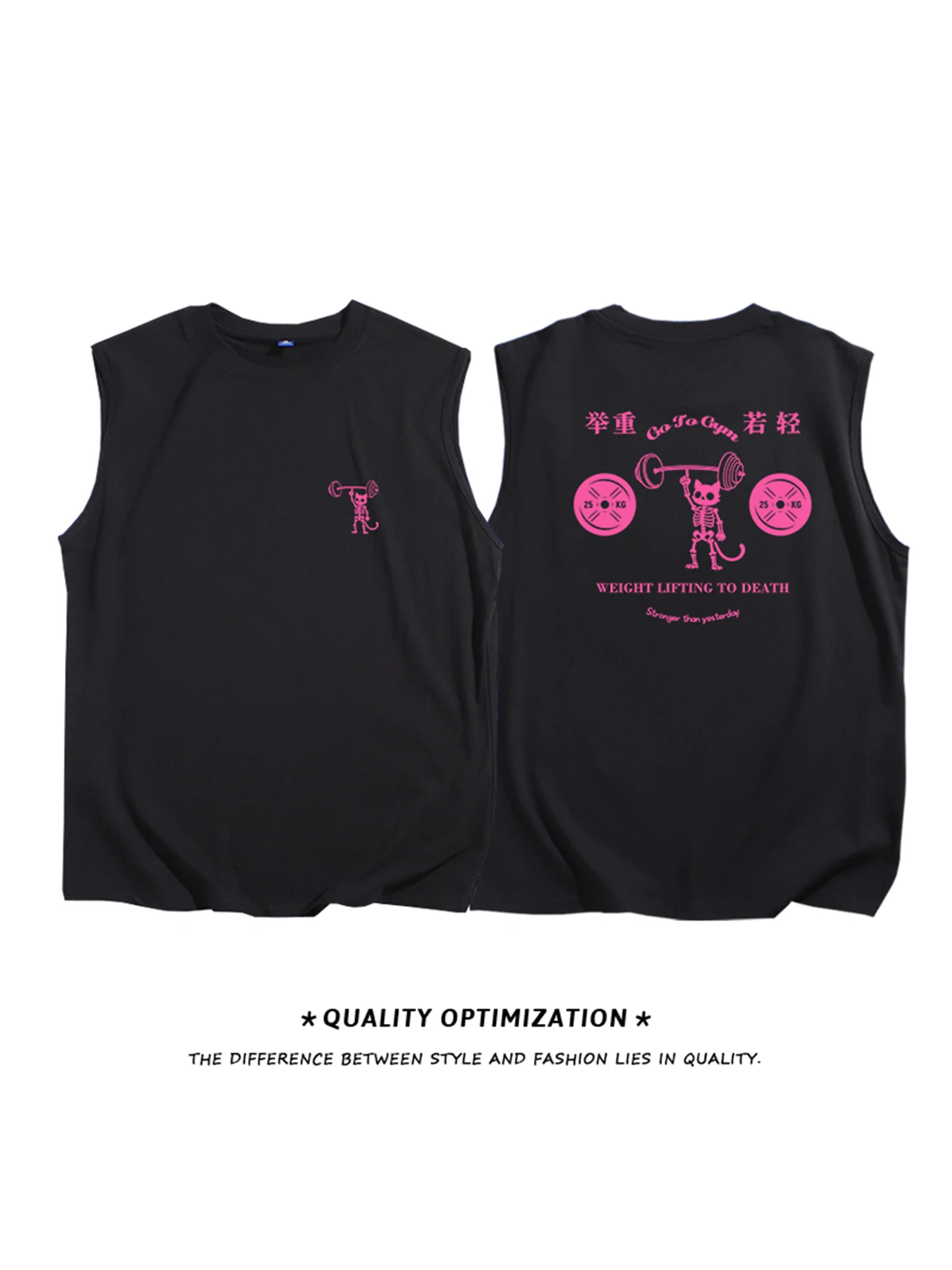 

Мужская спортивная одежда из чистого хлопка: свободный крой, влагоотводящая, с круглым вырезом, повседневная, без бренда (регистрированная торговая марка не указана)