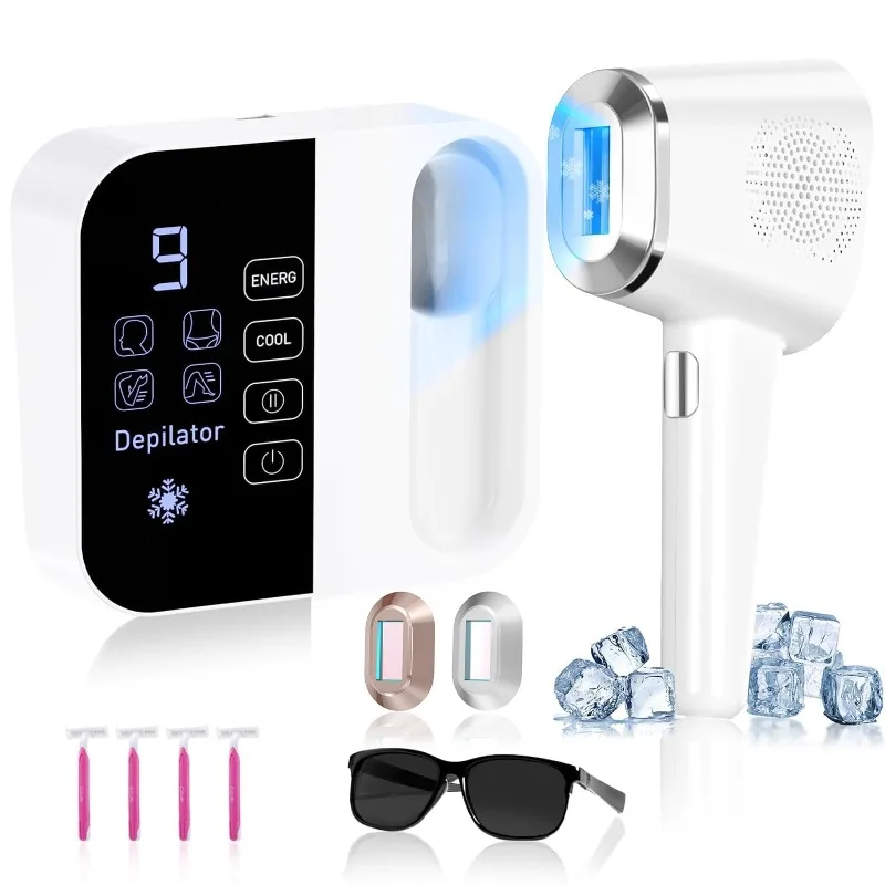 TMOMT OPT Laser Hair Removal Device Permanent, At Home IPL Hair Removal Pro with Cooling System