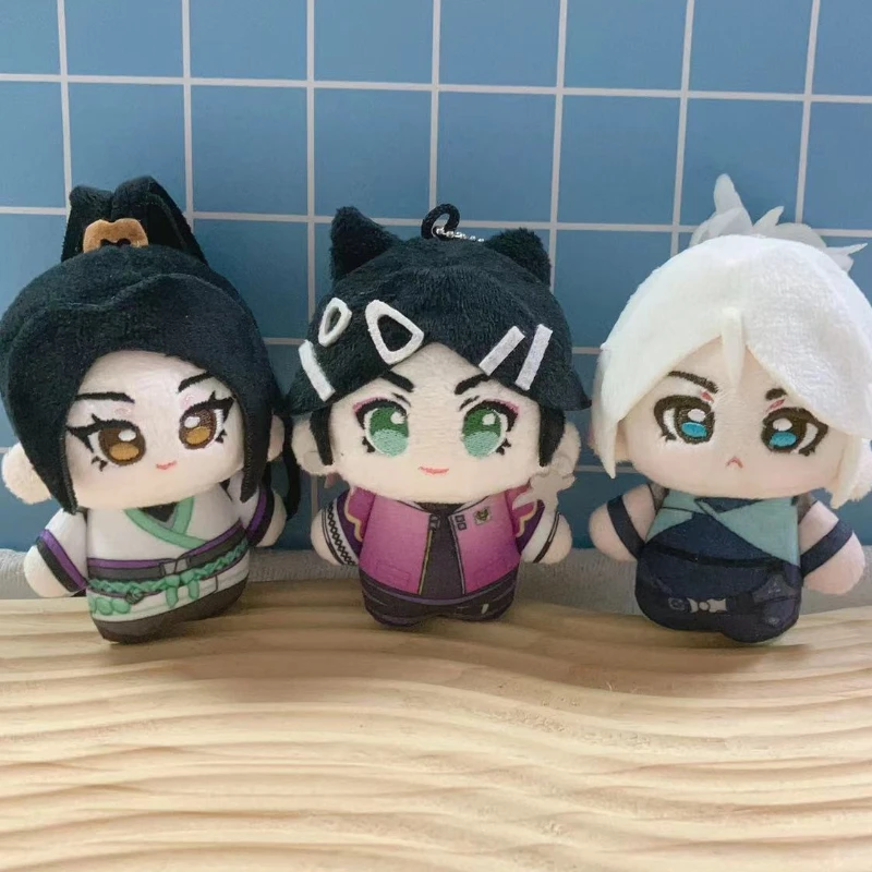 10 cm Anime VALORANT Pluche Hanger Speelgoed Clover Vervagen Sage Joon Hee Gevulde Plushie Sleutelhanger Pop Cosplay Figuur Kerstcadeaus