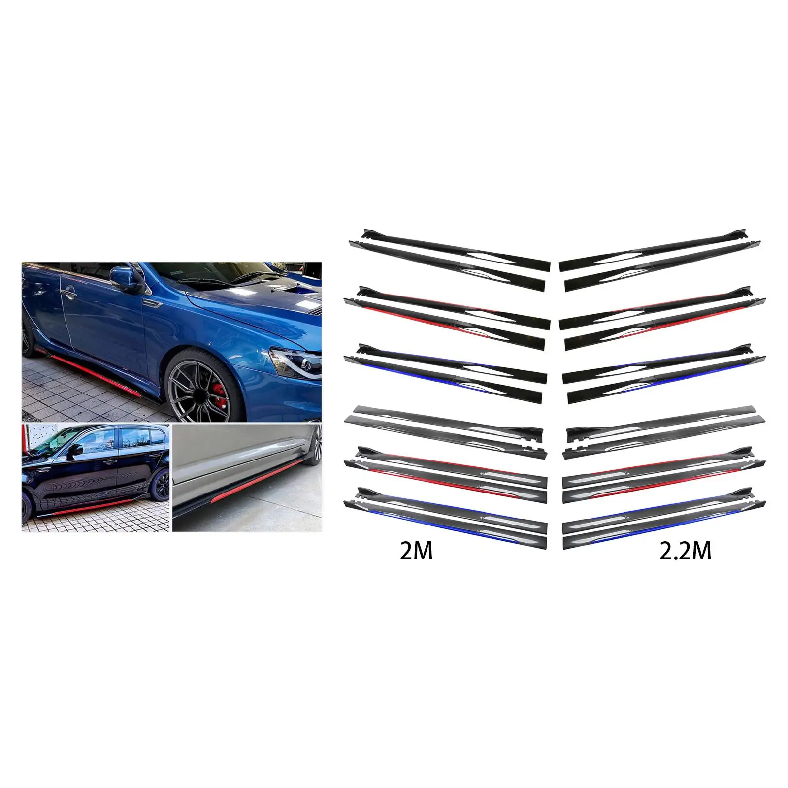

Durable Car Side Skirts Extension Splitters Body Kit Accessories for Car for bmw E39 E46 E9
