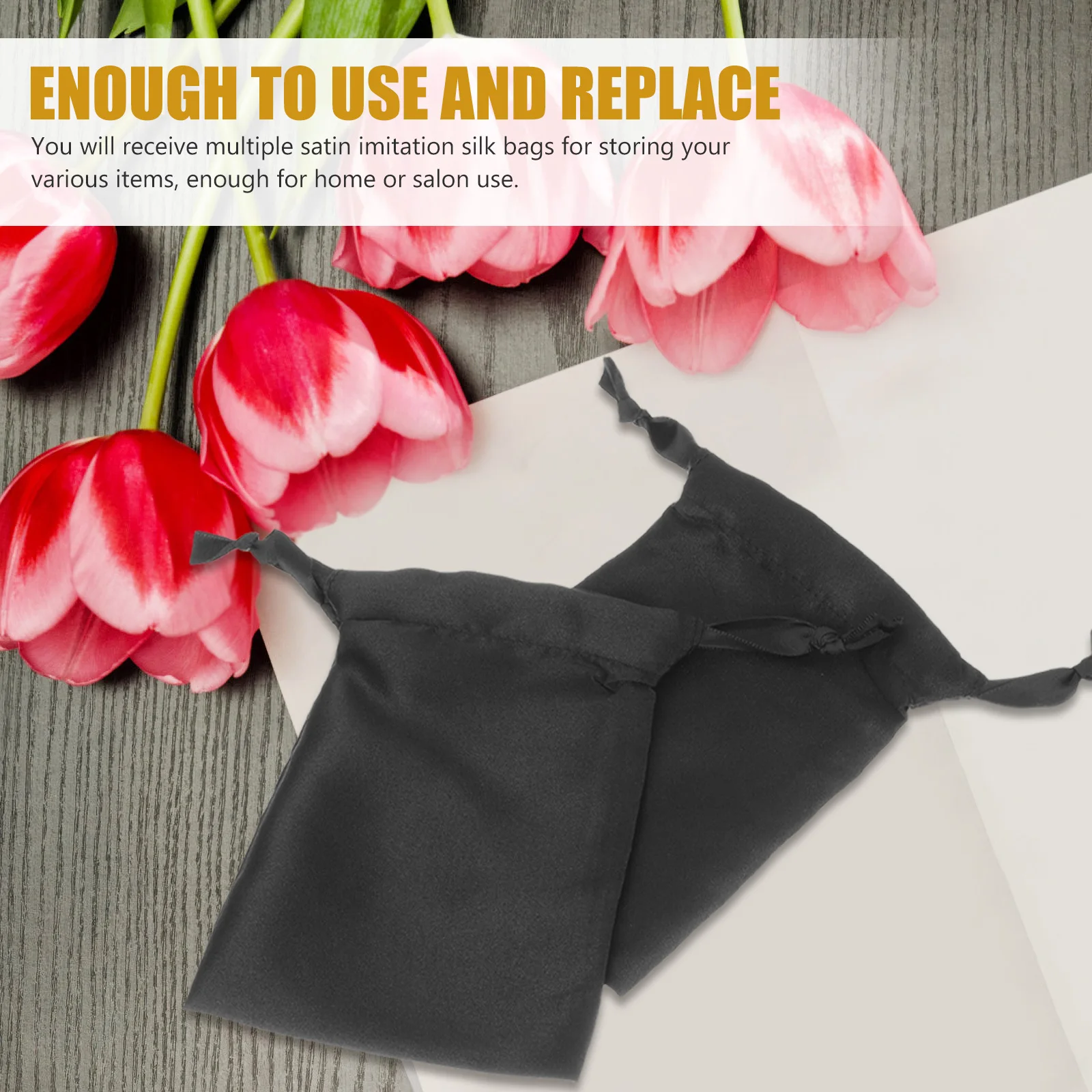 

10pcs Reusable Satin Drawstring Gift Bags Jewelry Pouches For Wedding Party Festival Present Storage Travel Organizer