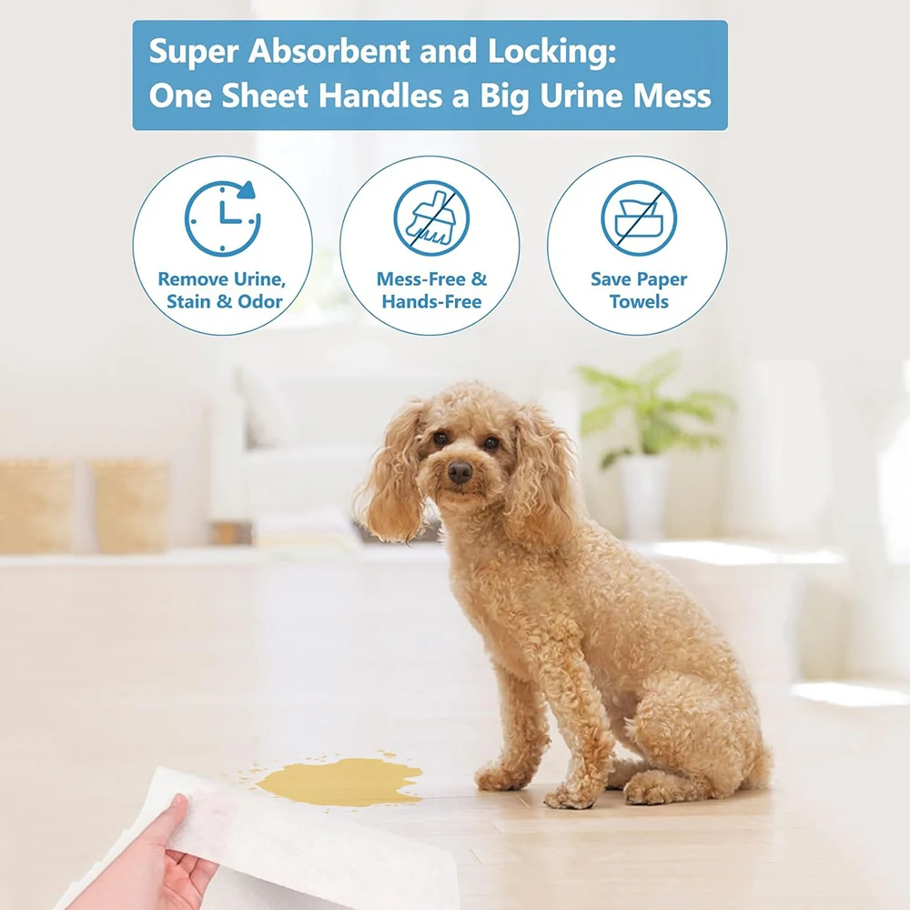 Dog Urine Absorbent Paper Potty Pad Dog Cat Urine Absorbent Paper Pads Disposable Diapers Leak-Proof Pet Urine Quick50/100PCS