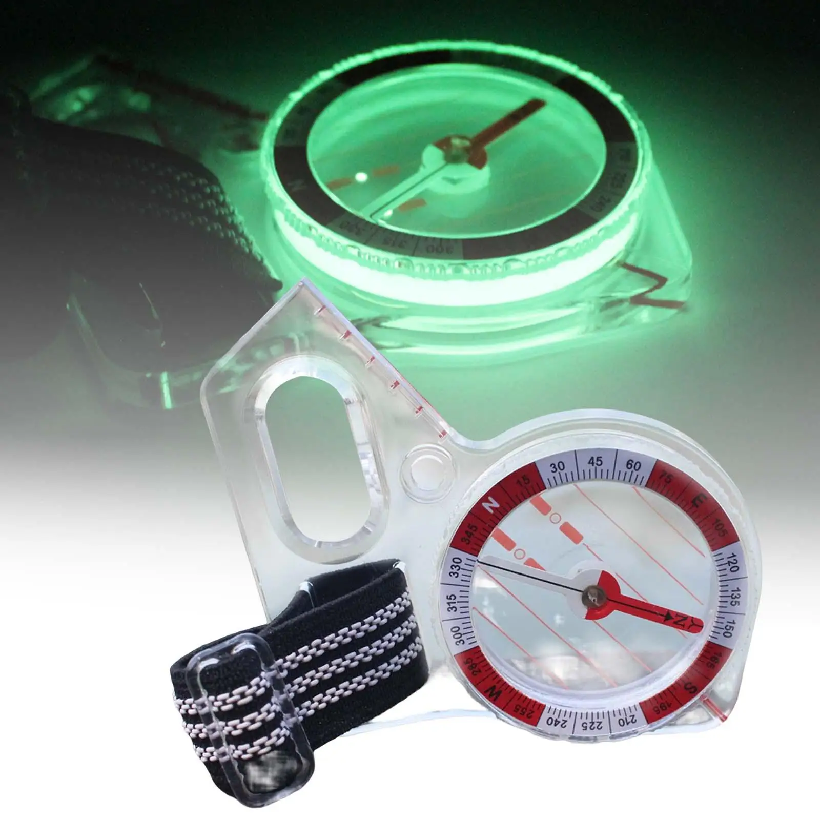 Orienteering Compass with Luminous Point for Training Hiking