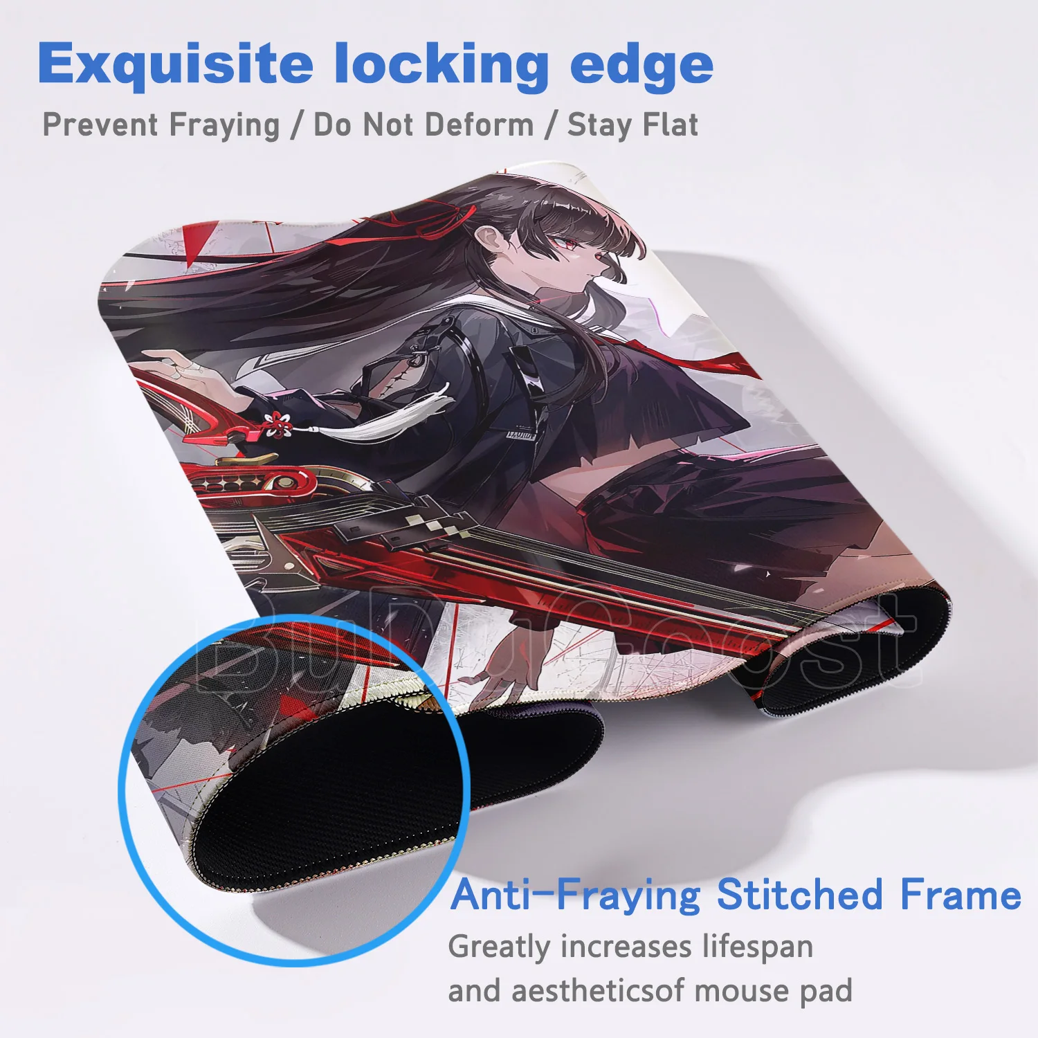 Piękna Nowa Tapeta Wuthering Waves Podkładka pod Mysz Chisa Gamingowa Podkładka Kawaii Anime Girl Mata na Biurko E-Sports Biuro PC Podkładka pod Myszki — zdjęcie produktu 5