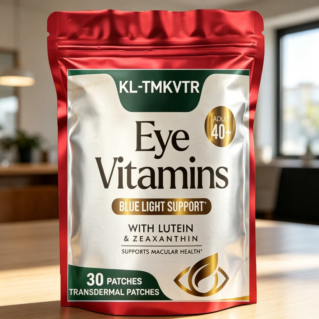 30 Patches Eye Vitamins & Mineral Transdermal Patches Contains Zinc, Copper, Lutein Supports Dry Eye Strain, Vision Health
