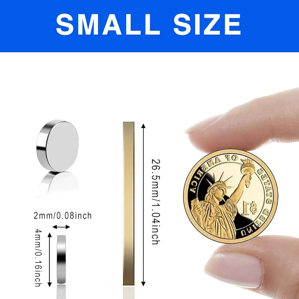 Super Powerful Magnets Neodymium Magnet NdfeB N35 Strong Permanent Magnetic Imanes Refrigerator Magnet 4x1/2/3/4/5mm