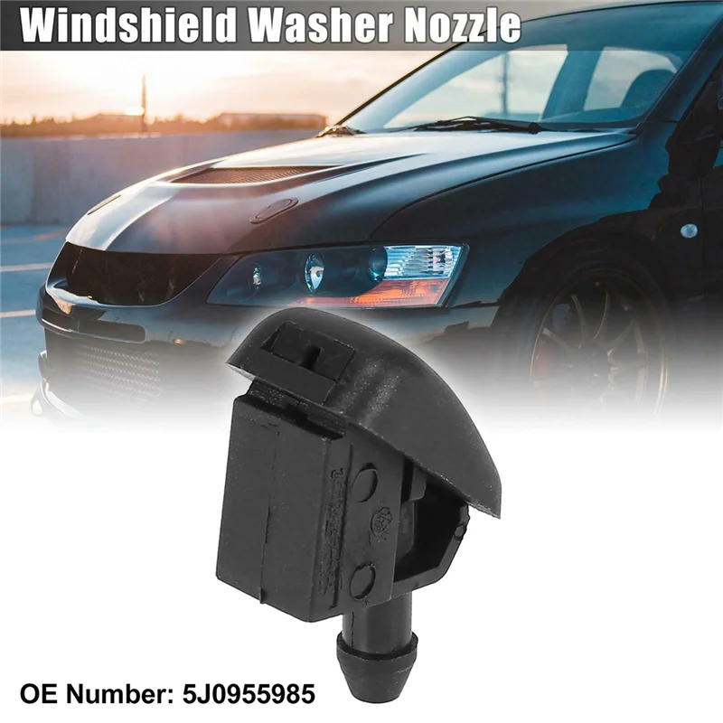 NEW Windshield Windscreen Washer Nozzle Jet 5J0955985 for -VW Polo 6N Skoda Fabia Octavia Roomster 1996-2015 Not