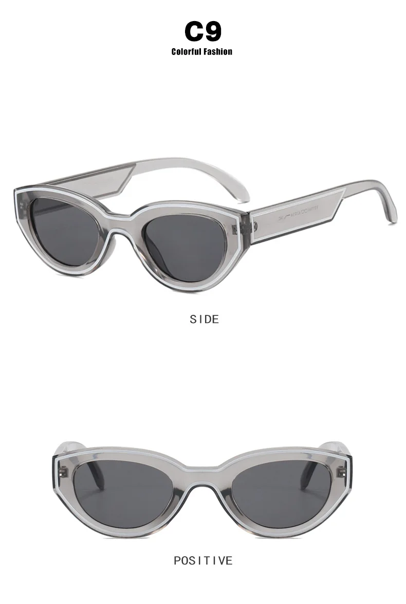 Mode Einzigartige Unregelmäßige Hip Hop Sonnenbrille Y2k Frauen Männer Retro Brille Damen Strand Sonnenbrillen Outdoor Sport mit Metall Scharnier – Detail 14