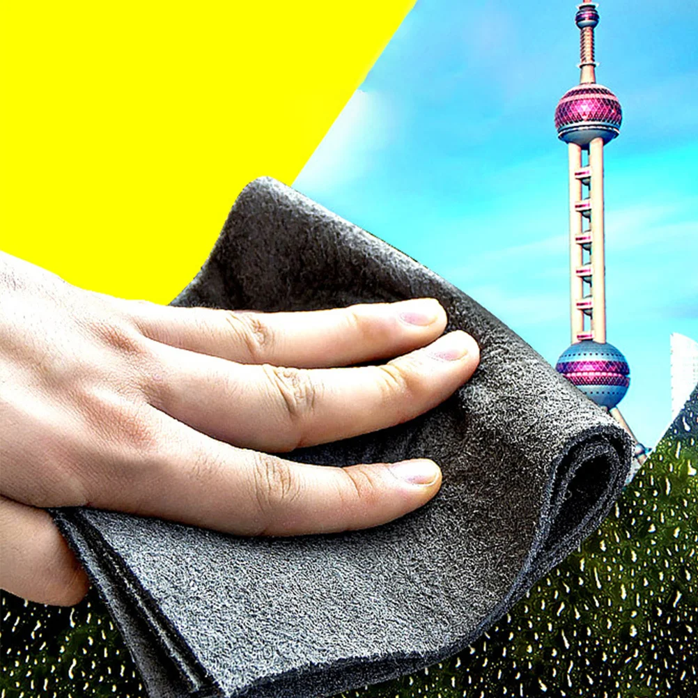 

20Pcs Cleaning Cloths Highly Absorbent Kitchen Dish Towels Black 30x30cm for Household Car Window Bathroom Cleaning