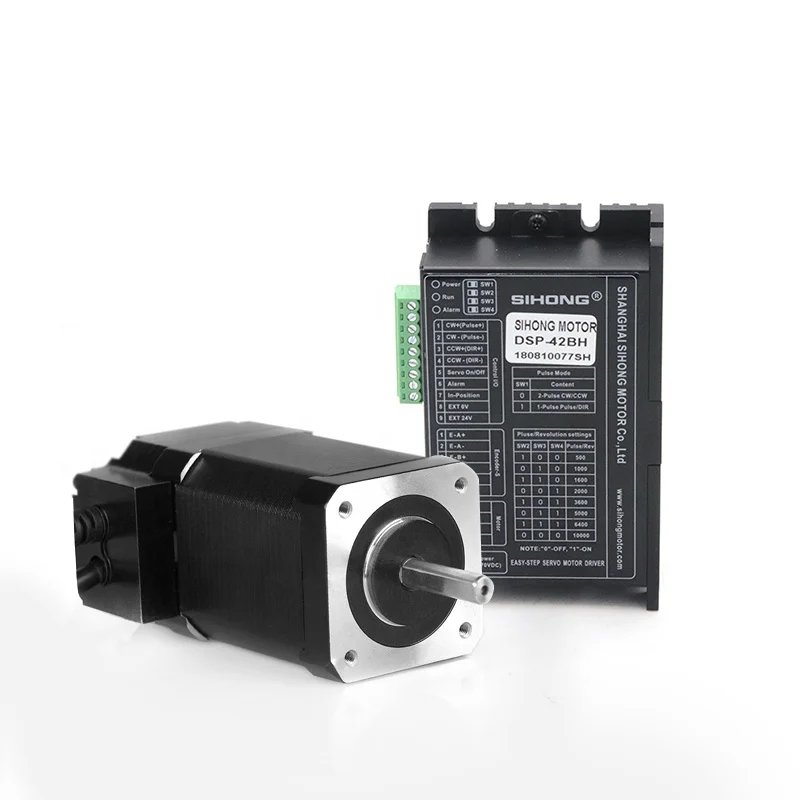 Siheng Factory High Torque 3NM 57mm Hybrid 2-Phase Nema23 Closed-Loop Stepper Motor Kit 36VDC CNC Driver