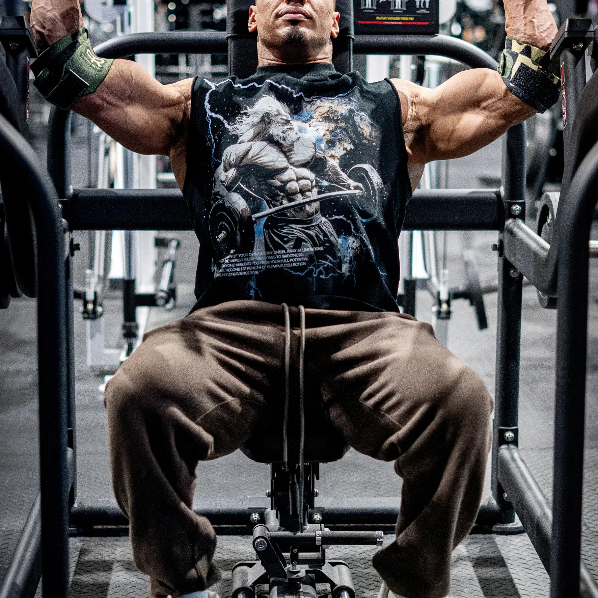 PR Heavy Duty Premium-Ellenbogenbandagen, persönliche Aufzeichnung, Tarnung, Mosaik, Ellenbogenbänder, Gewichtheben, Kreuzheben, Fitness, Ellenbogenstütze – Detail 12