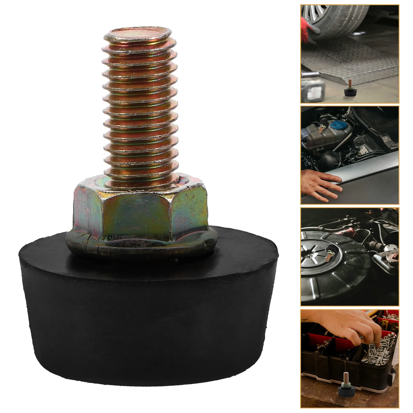 

1 Pair Hood Stop Adjusters For Car Bumper Bonnet Engine Hood Pin Adjustable Locking Mechanism Cushion Automotive Bumper Stopper