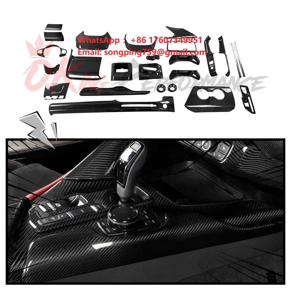Supra Real Carbon Fiber Interiors Kits Set for Toyota GR Supra A90 A91 MK5 MKV