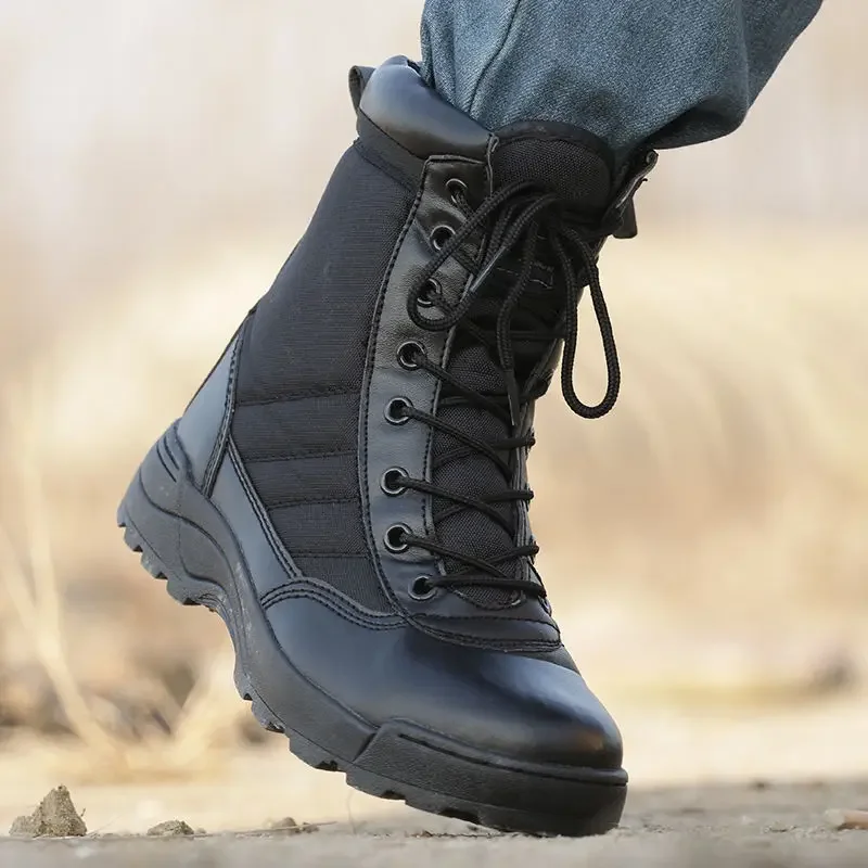 Mens Working Safty Shoes Army Combat Boots Militares Tacticos Zapatos Men Shoes Boots Feamle Men Desert Tactical Military Boots