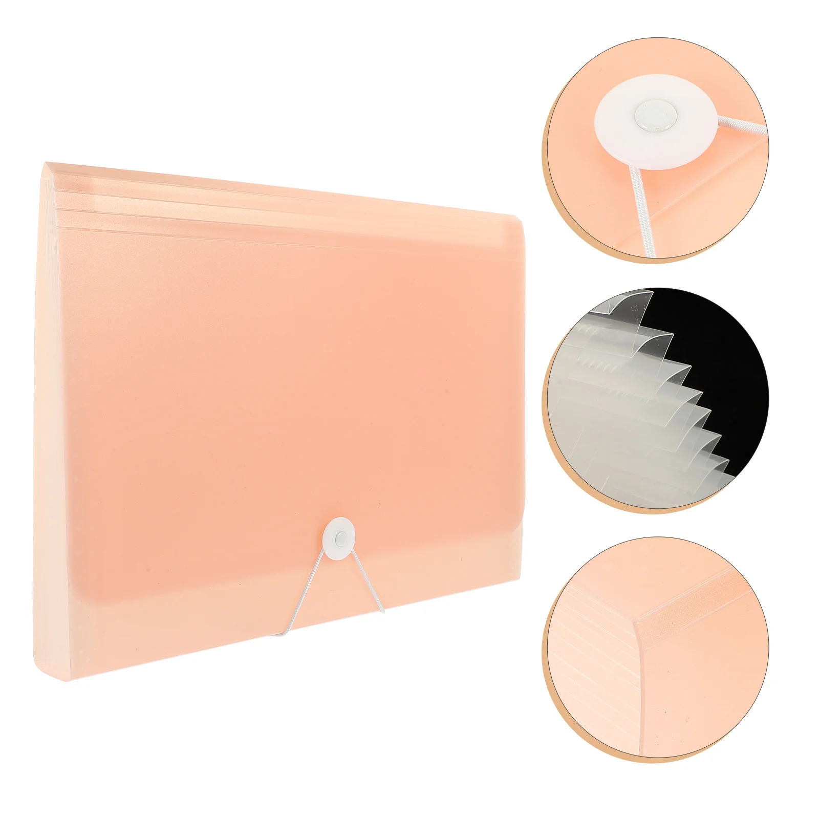 Plastic Accordion Folder Small Multipurpose Document Organizer For Checks Bills Receipts Storage File Holder Portable Data