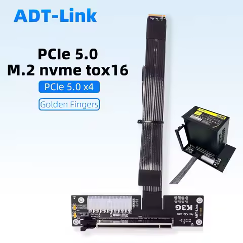 ADT-Link K43SG PCIe 5.0 X4 M.2 NVMe To X16 Laptop GPU External eGPU Adapter Cable Dock Docking Station for NVIDIA RTX50 AMD RX90