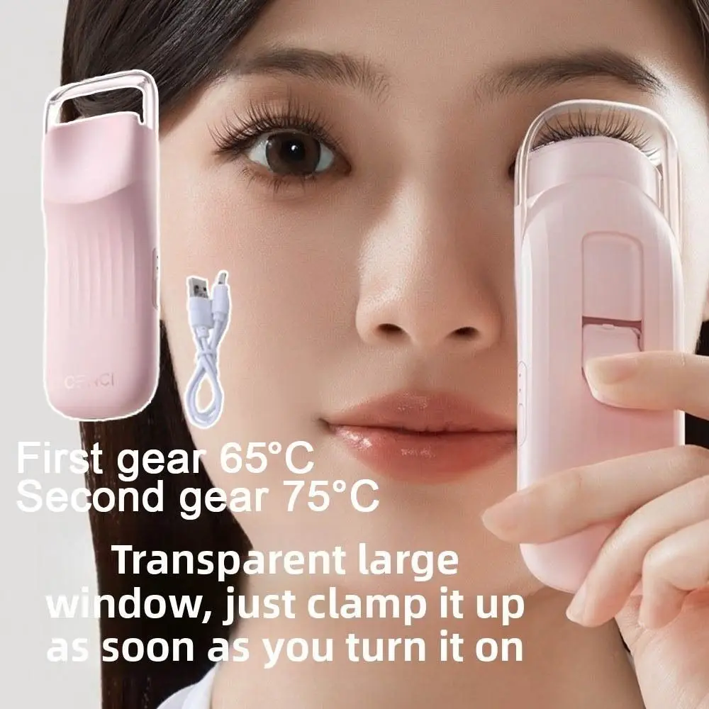 

Makeup Tools Electric Eyelash Curler Type-C Charging Fast Heating Heated Eyelash Curler Long-lasting Transparent Window