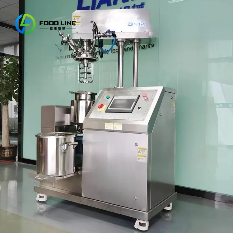 5-25L Small Vacuum Emulsifying Homogenizer Mixer Machine for Lotion, Petroleum Jelly, Beauty Cream and Cheese Making