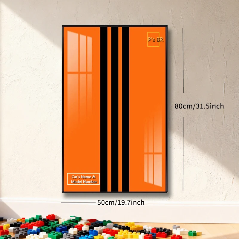 2026 Photo Frame Display Wallboard Suitable for LEGO 42056 911GT3 RS building block car model legof1 Wall Mount Display box