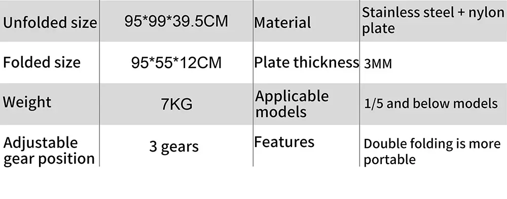 Nylon-Board-Skippe, klappbare Sprungplattform für 1/10, 1/8, 1/7 RC-Modellautos, Offroad-Rennbuggy, Monster-Truck, Rennstrecken-Werkzeuge – Detail 1