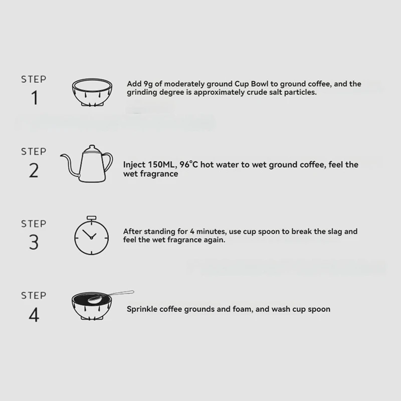 Cuencos de ventosas de café de 200 Ml, taza de café apilable para entusiastas del café, cafetería y oficina, Reduce la pérdida de calor