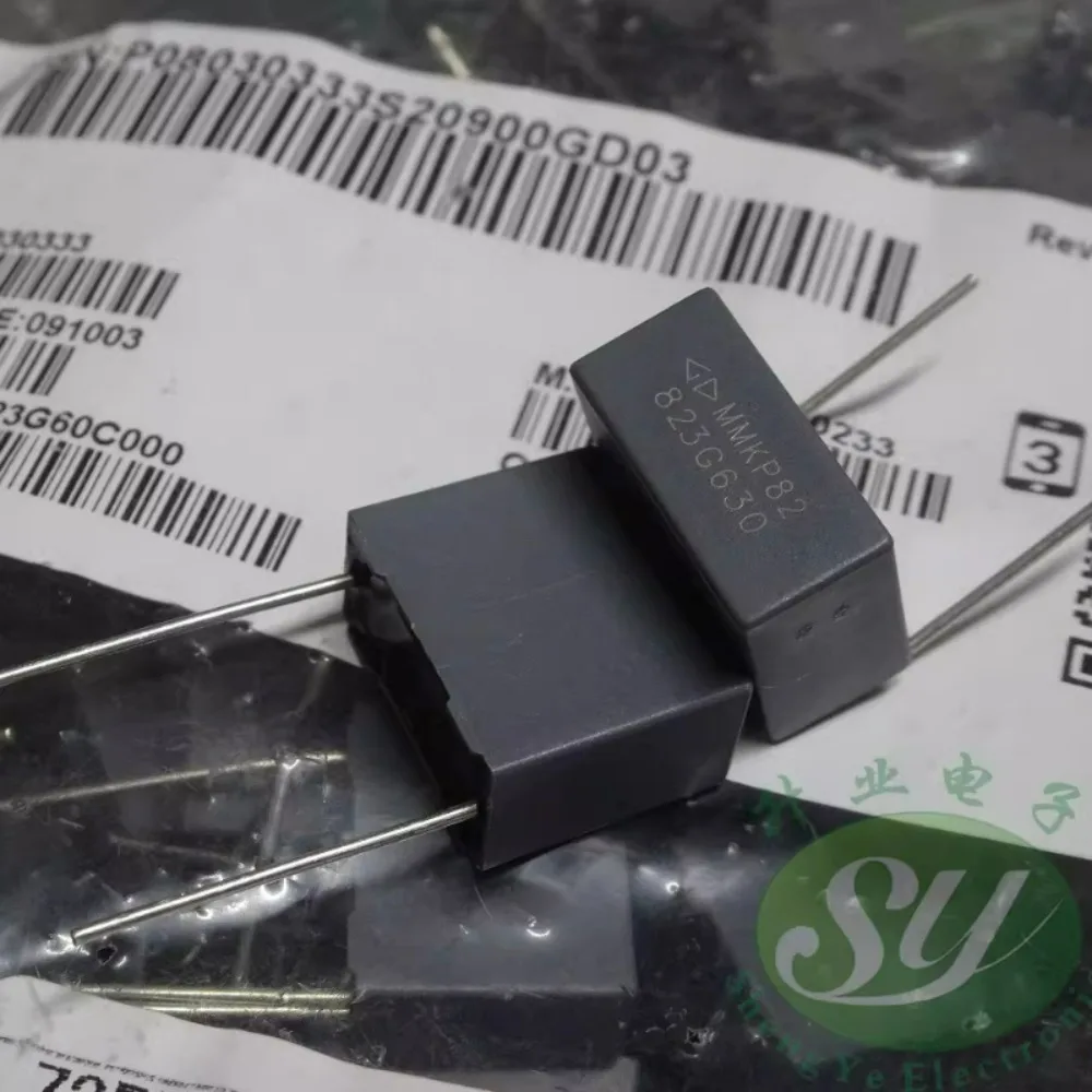 10pcs/lot MKP82 0.082uf/630v 82nf 823 Brand New 15mm Film Capacitor (High Precision: 2%)