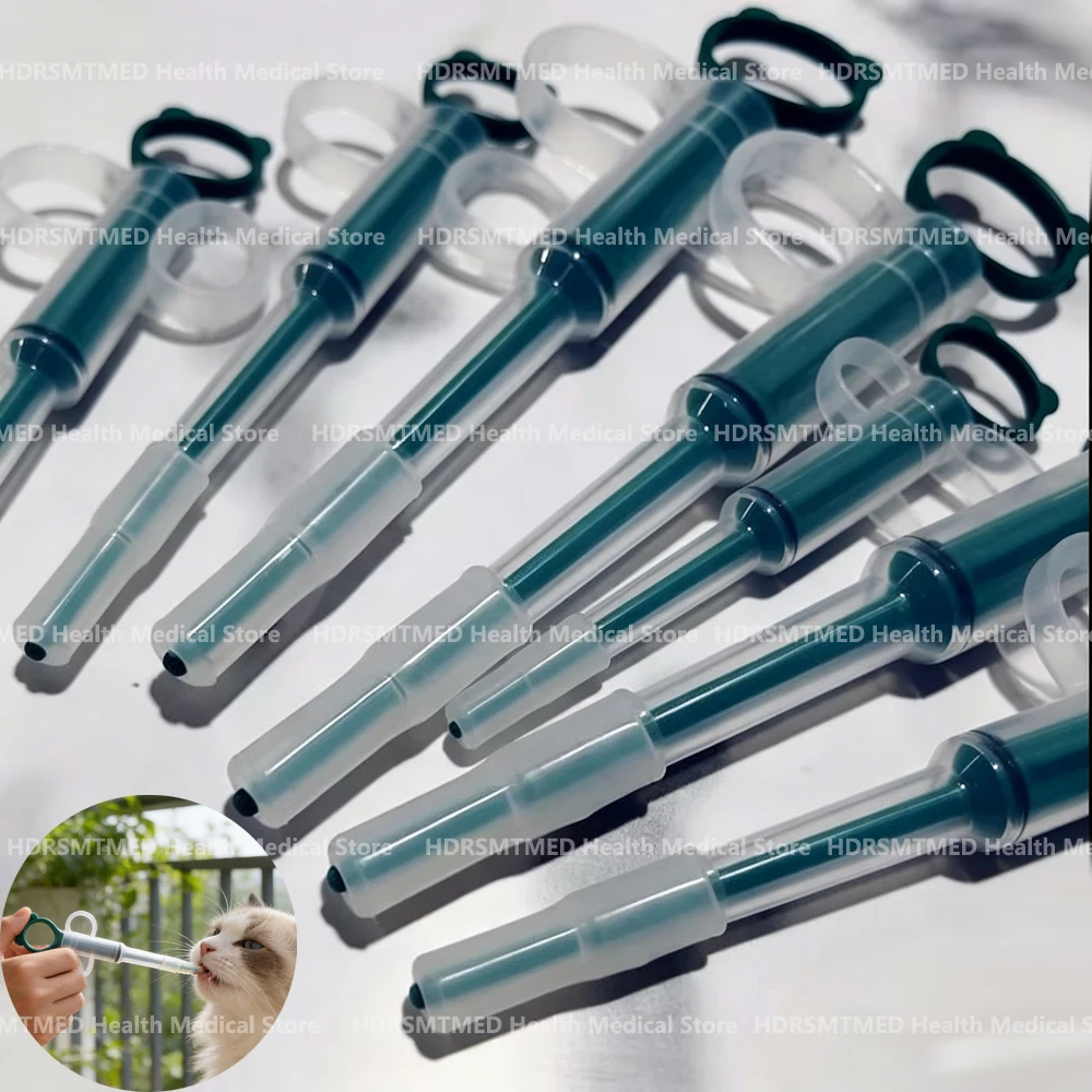 Pet Medicine Feeder Dispenser for Cats Soft Tip Tablet Syringe Multi-Purpose Cat Pill Shooter Applicator for Pet Care