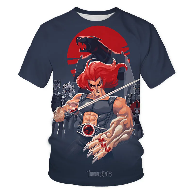 2024 Men Woman T-shirt Streetwear Oversized New Thundercats T Shirts Cartoon Anime 3D Print Fashion Harajuku Tops Tees Clothing