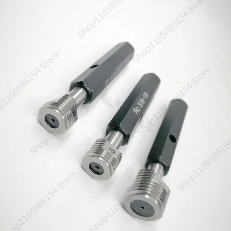 RC Tapered Pipe Thread Plug Gauge, Pipe Thread Pass Gauge Sealed Tapered Pipe Internal Thread Gauge