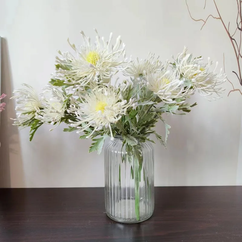Künstliche Blumen, neue große Spinne, Chrysantheme für Zuhause, Hochzeit, Dekoration, gefälschte Chrysantheme, Tischvase, Weihnachten, Outdoor, Blumen – Detail 9