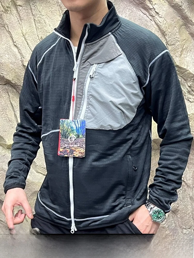 

Легкий жилет Fce Jaet для сноуборда и пешего туризма, воротник-стойка с застежкой-молнией, многослойная одежда без нагрузки, цветная блузка для мужчин...