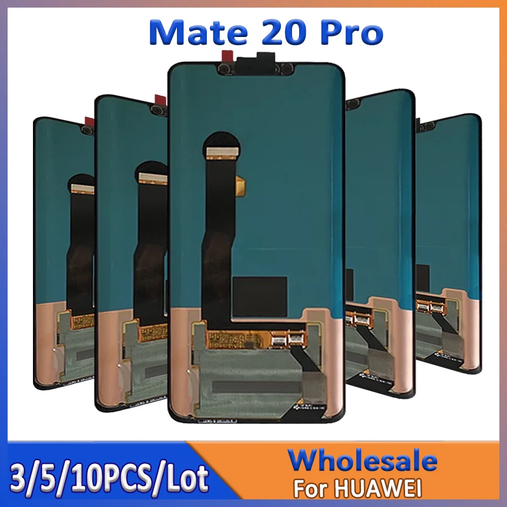 

Оптовая продажа, 3/5/10 шт./лот для Huawei Mate 20 Pro, ЖК-экран в сборе с сенсорным дигитайзером
