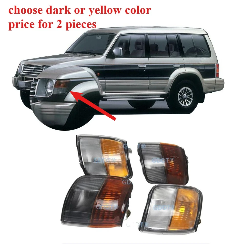 

2 шт., 1 комплект, передняя угловая лампа с узким корпусом для Pajero V32 V33, фара для Montero SFX V31 V43 Mr387543