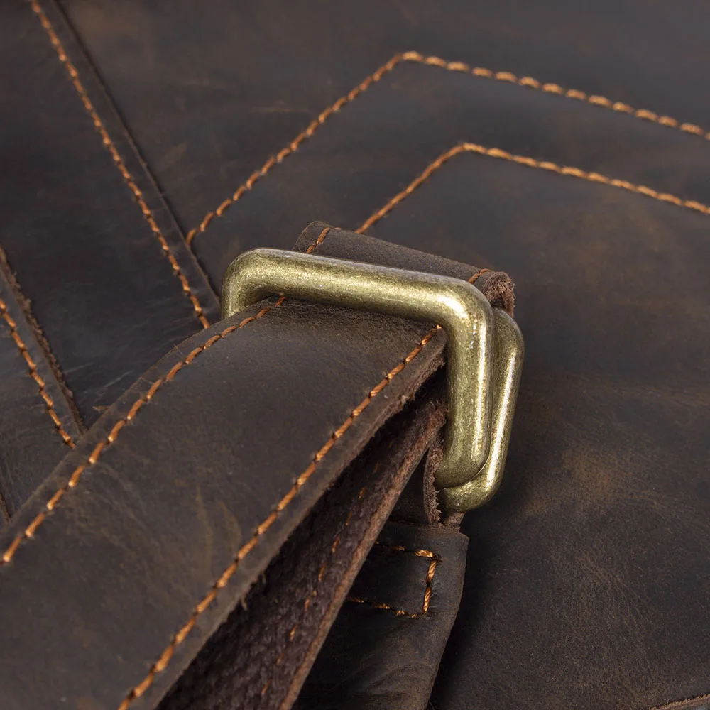 S.WORKER Vintage Echtleder-Rucksack für Herren, Reise-Vintage-Crazy-Horse-Schultasche, Große Laptop-Schultertasche aus Rindsleder für Männer – Detail 12