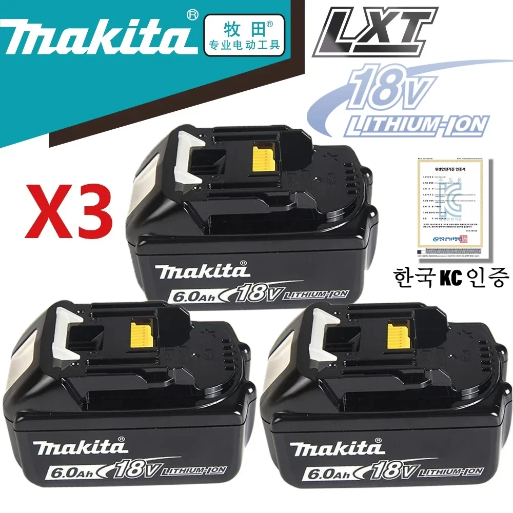 

Оригинальный Makita 6Ah/5Ah // 3Ah для Makita 18V аккумулятор BL1830B BL1850B BL1850 BL1840 BL1860 BL1815 сменный литиевый аккумулятор