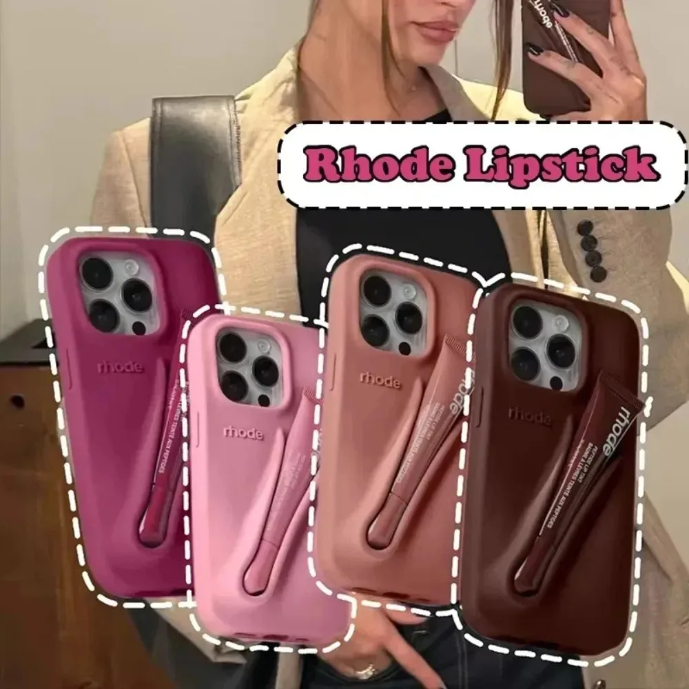 HOT Color Rhode Silicone Case Series for IPhone 16 15 14 13 12 11Pro Max Plus 1:1 Quality Girl Shell Shockproof Protect Cover