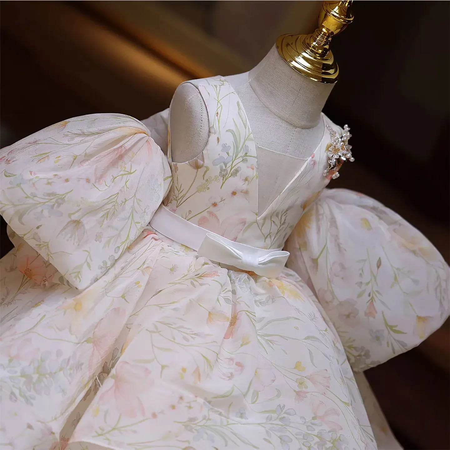 Custom Flower Girl Dress Wedding Dress First Communion Party Gown