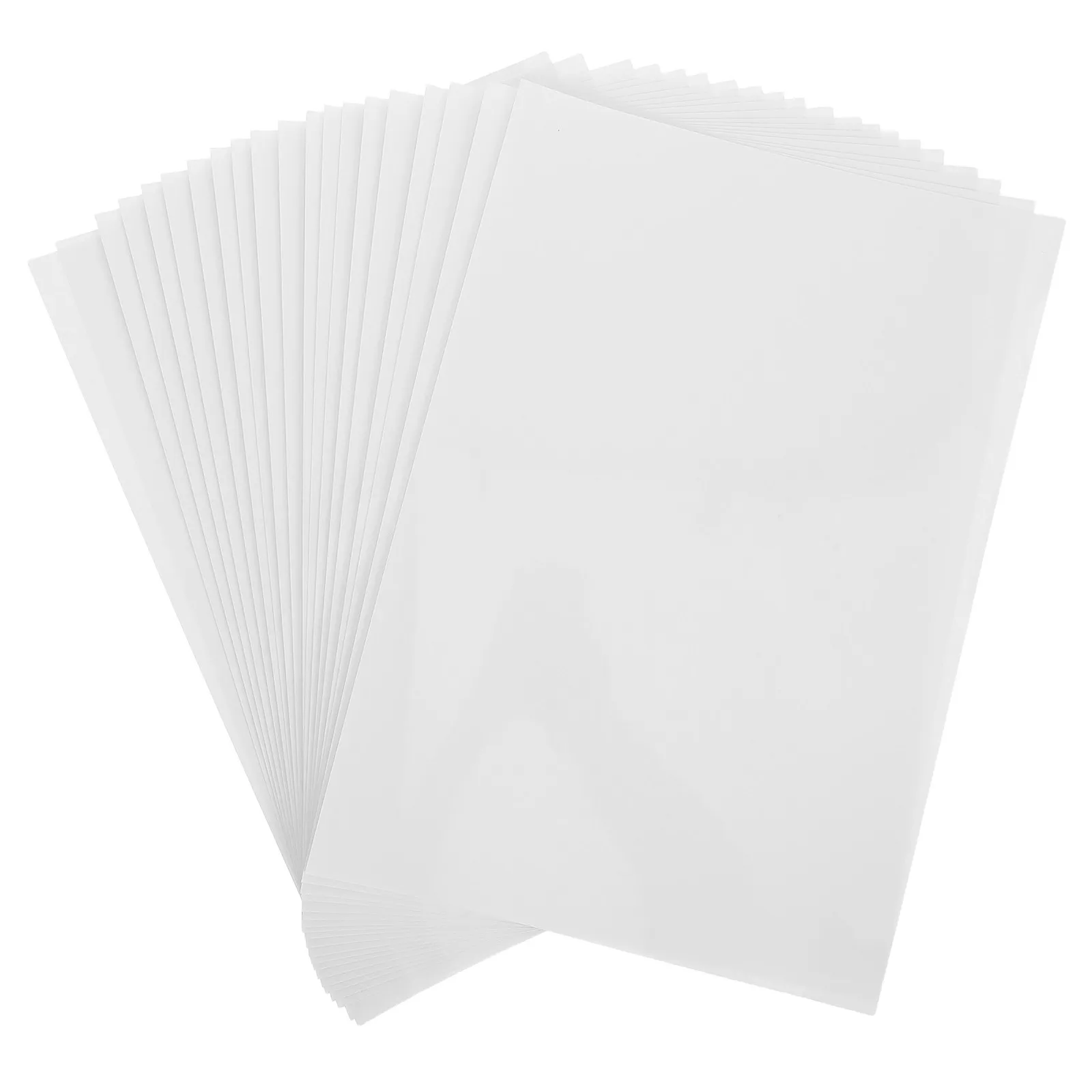 

20Pcs Transparent Vinyl Sticker Paper A4 Printable Sheets for Decorative Label Printing DIY Journaling Scrapbooking Sticker