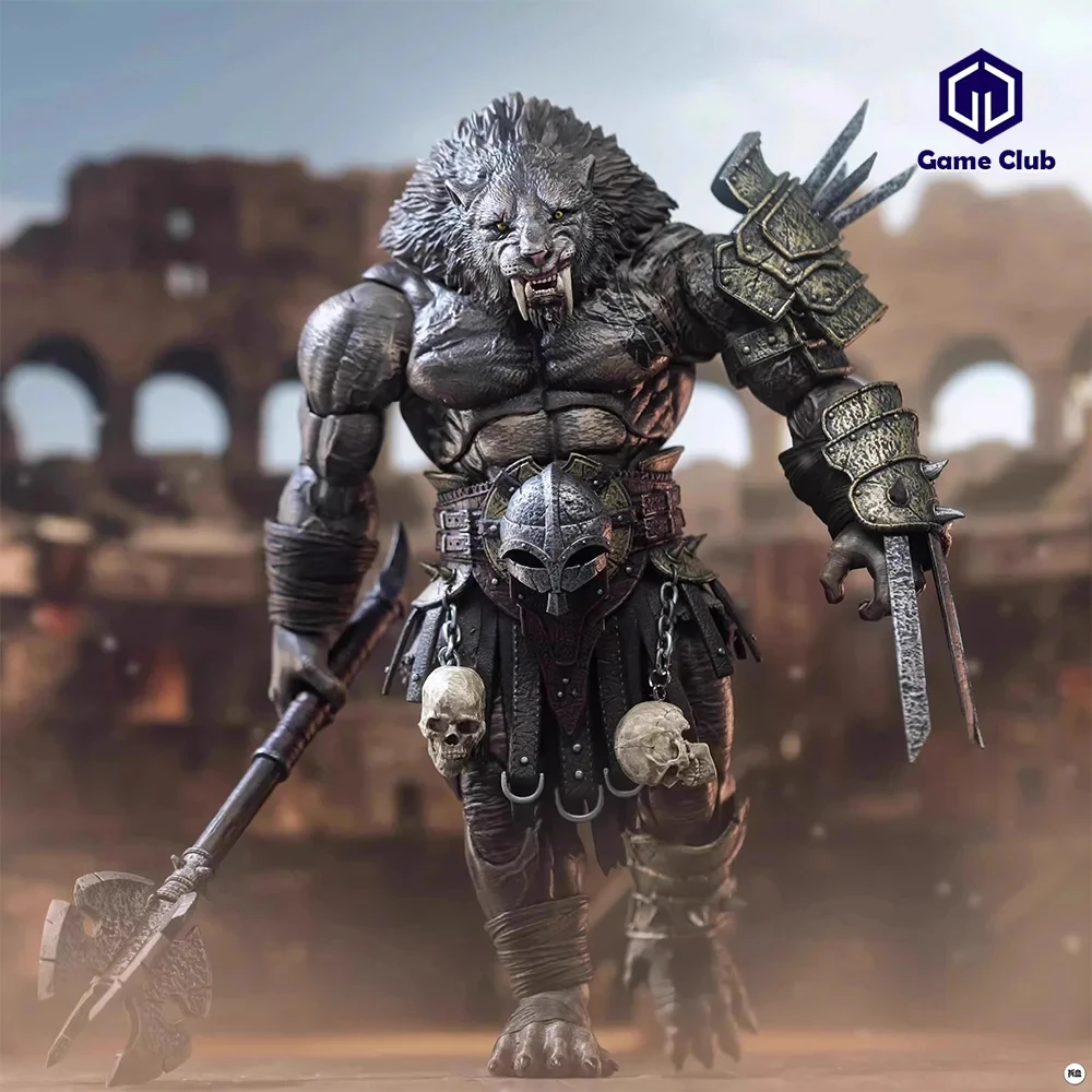 In Stock XesRay LACC24 1/10 Scale Soldier Gladiator Honor Battle Black Saber Toothed Tiger Full Set 9in Action Figures Toy Model