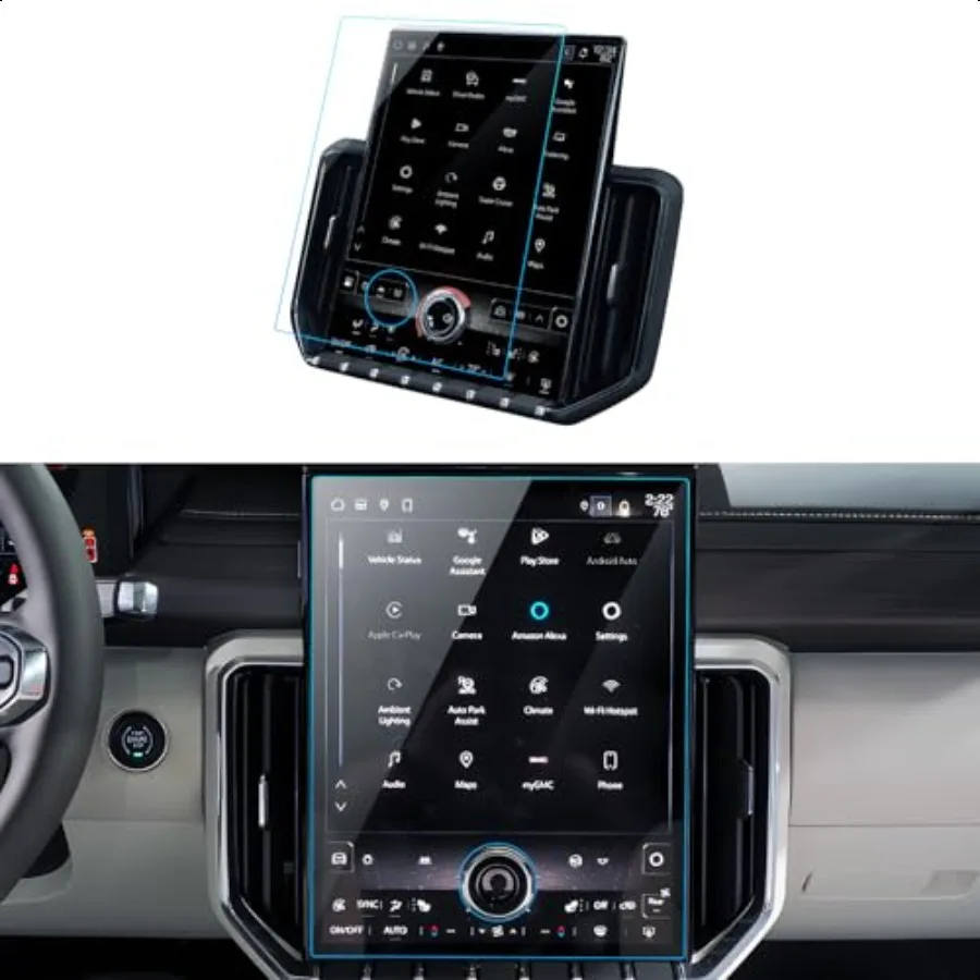 

Car Screen Protector for GMC Acadia Elevation AT4 Denali 2024 2025 Accories Navigation Touchscreen Protector Film Tempered Glas