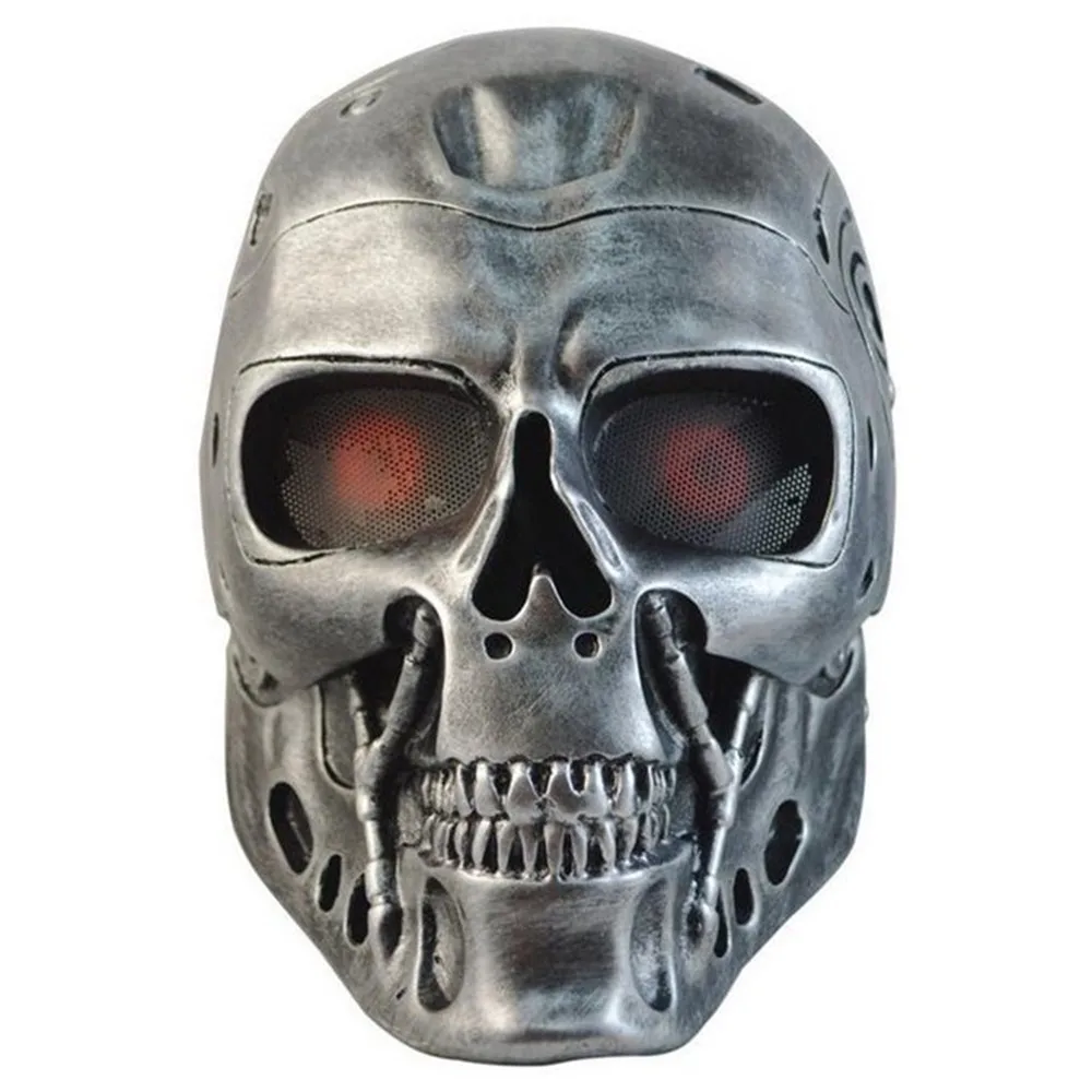 Resin DC-10 Terminator Mask Field CS Protective Skull Mask Halloween Masquerade Cosplay Props Party Carnival Full Head Mask