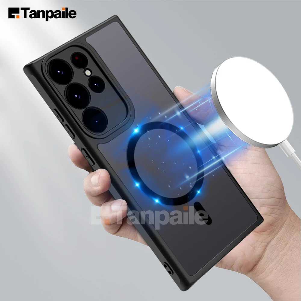 Magnetic Case for Samsung S23 Ultra S22+ Compatible  Shockproof Phone Cover