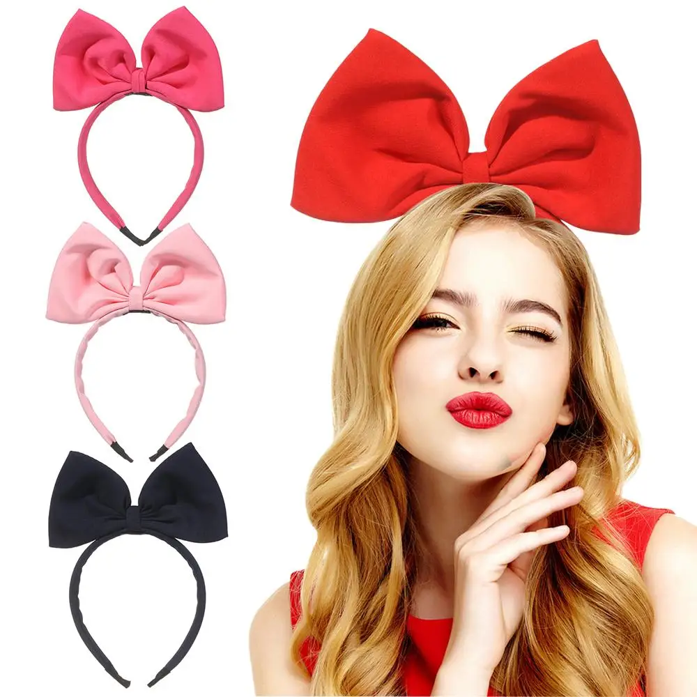 Makeup Handmade Headwear Big Bow Headband Headdress Party Decoration Bowknot Hair Bands